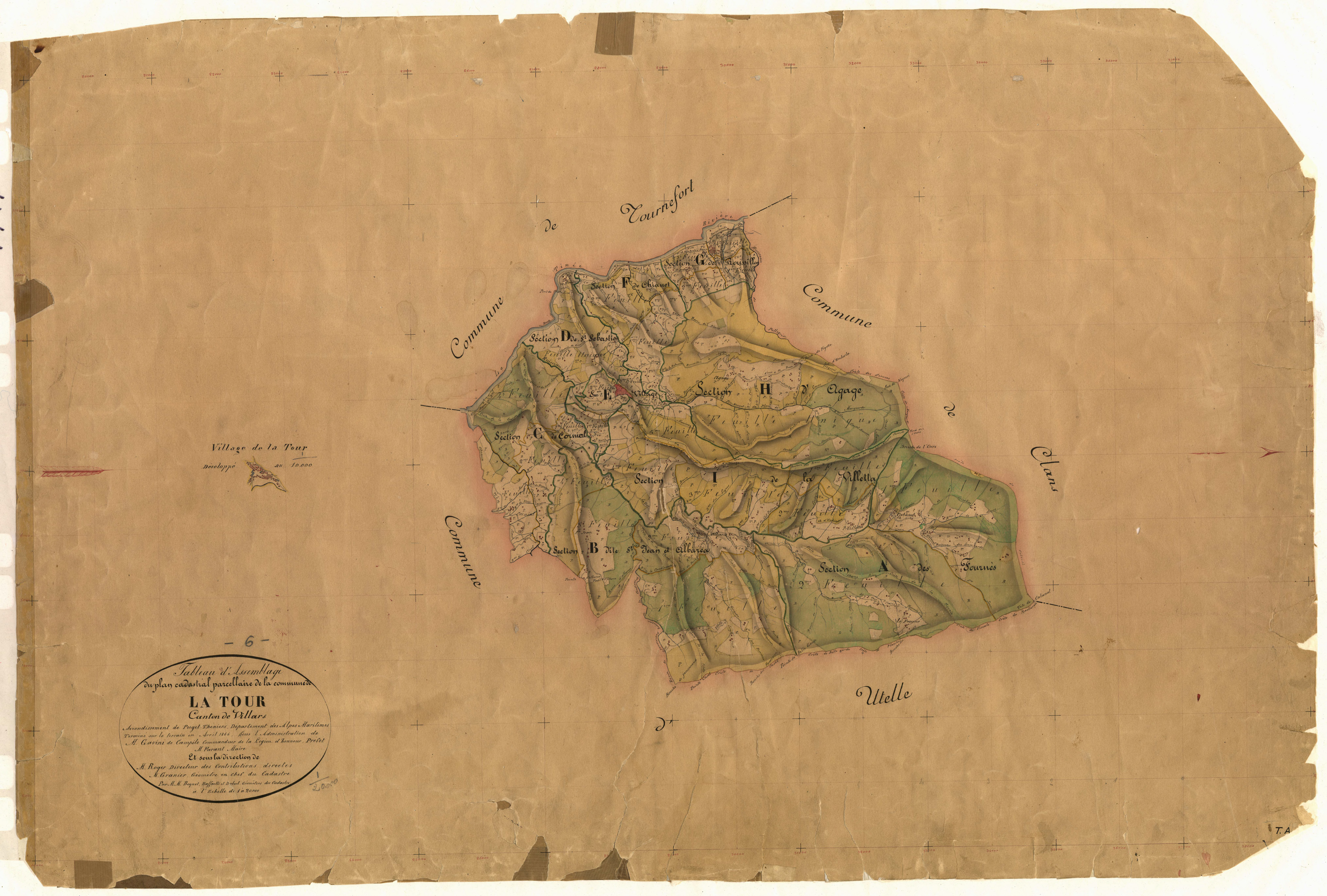 Tableau d'assemblage. - TA