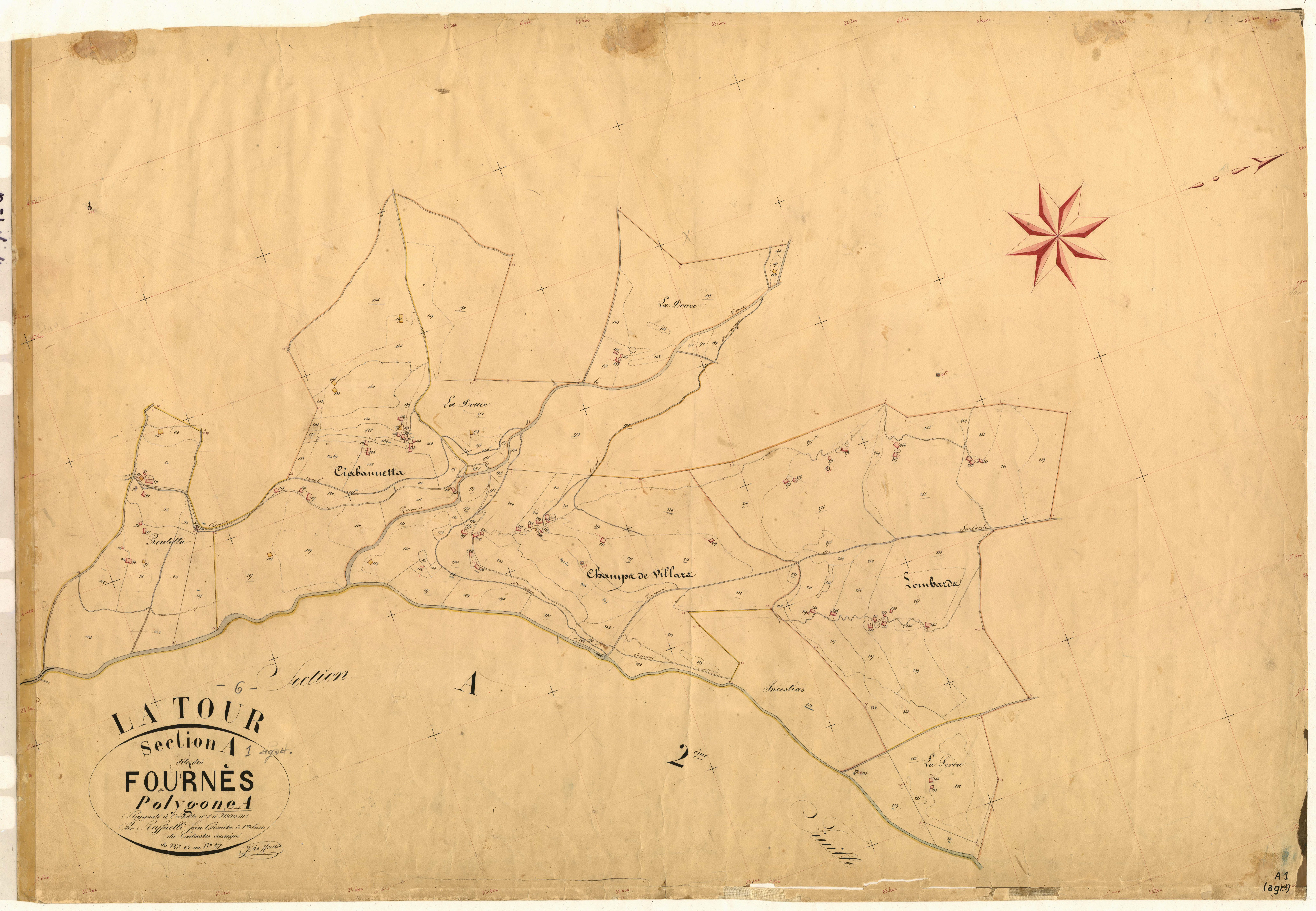 Les Fournès (développement). - Plan de section, A1(d)