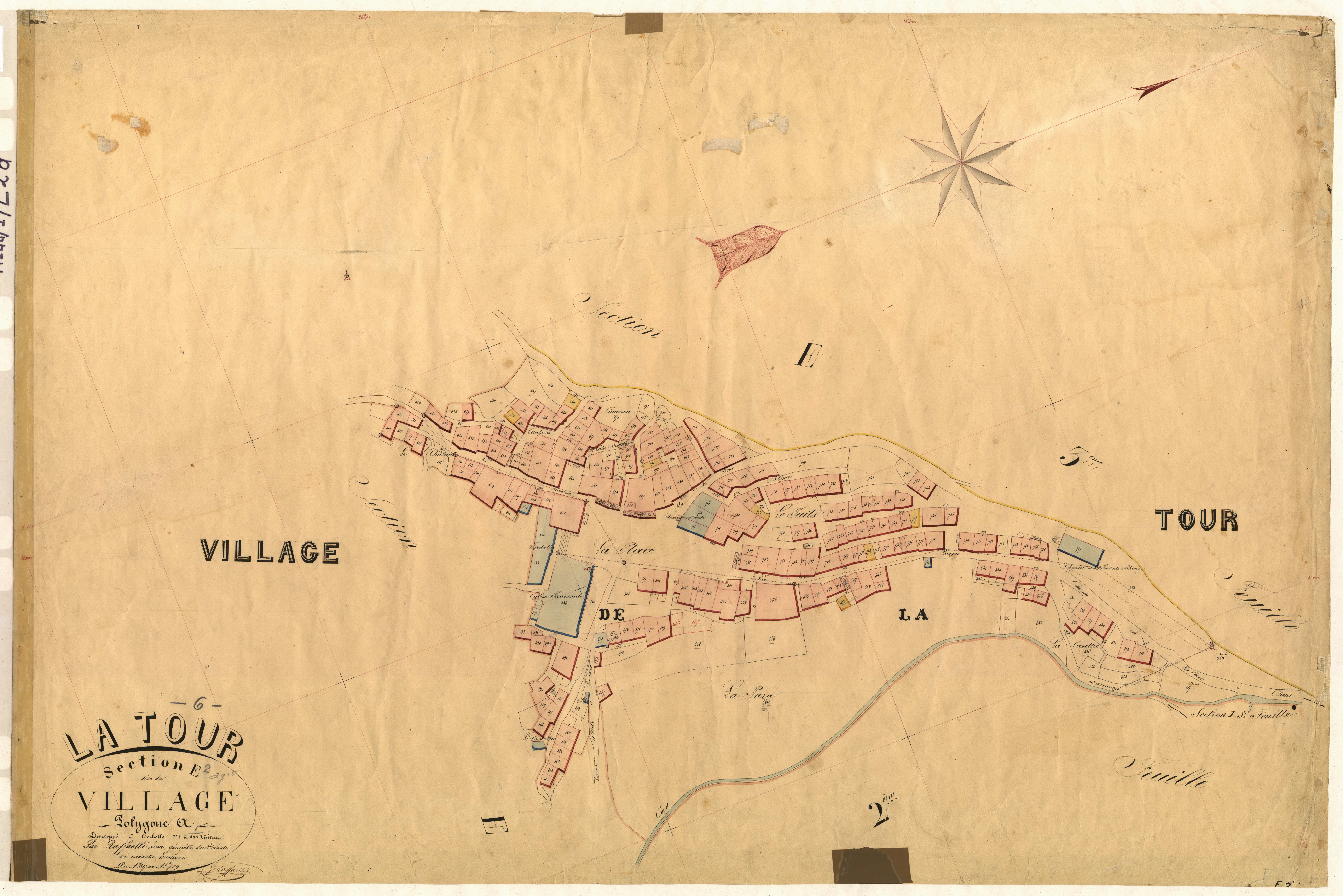 Le Village (développement). - Plan de section, E2(d)