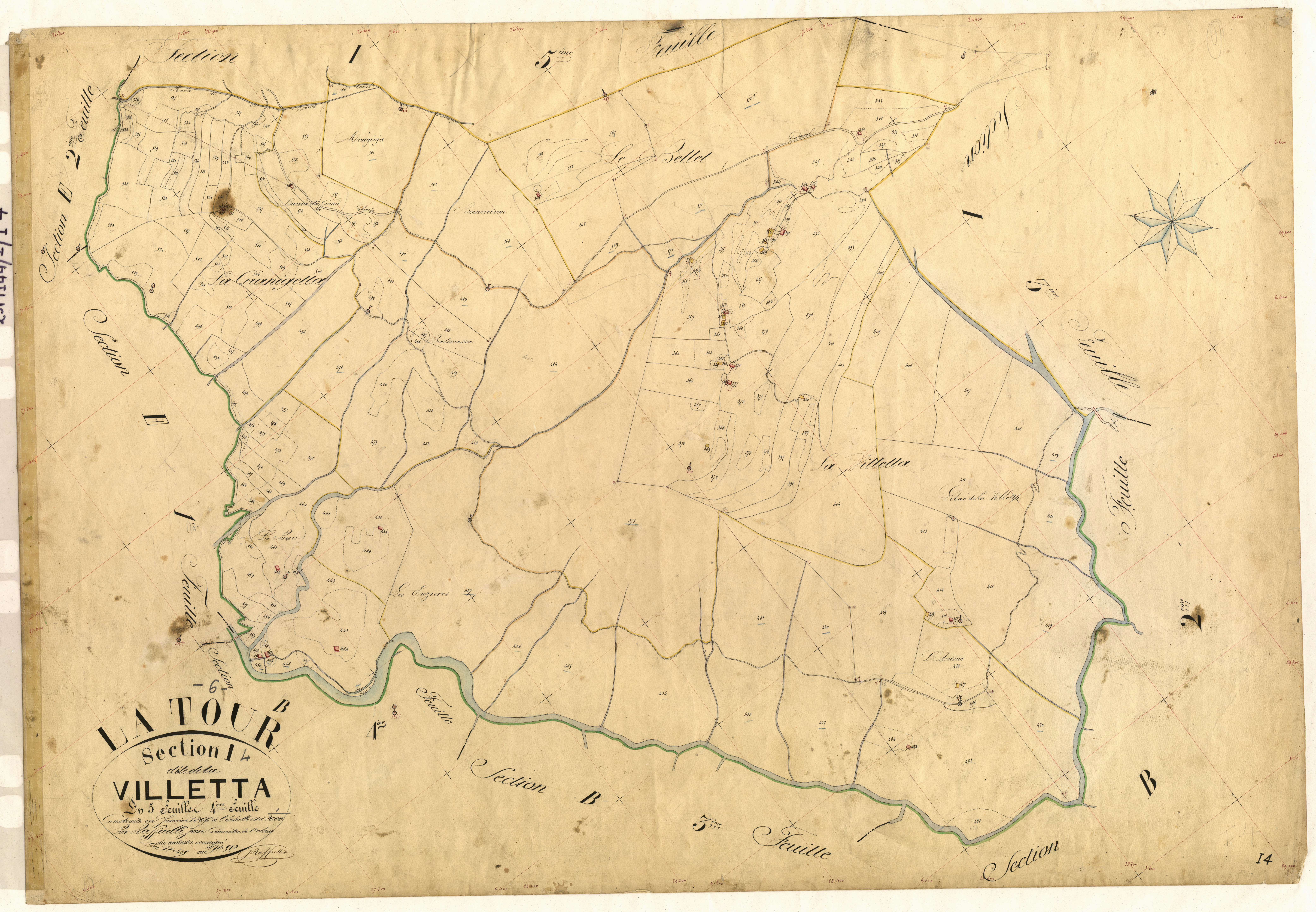 La Villetta. - Plan de section, I4