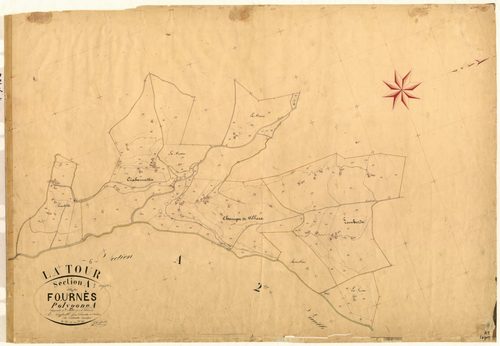 Les Fournès (développement). - Plan de section, A1(d)