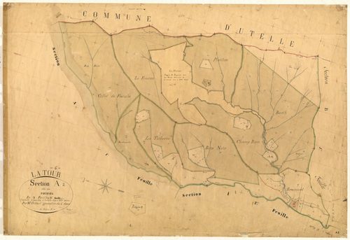 Les Fournès. - Plan de section, A2