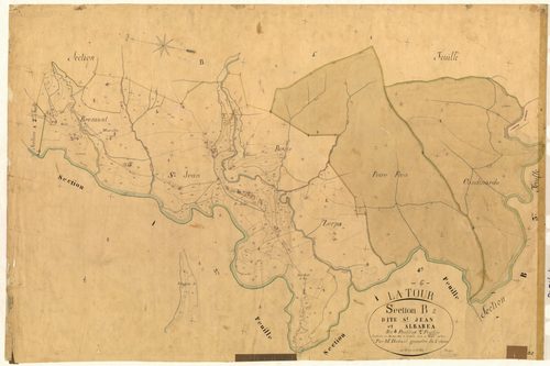 Saint-Jean et Albarea. - Plan de section, B2