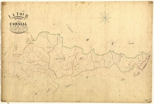 Cornial. - Plan de section, C2