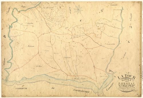 Cornial. - Plan de section, C4