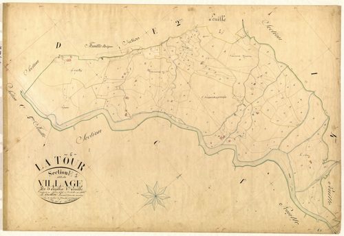 Le Village. - Plan de section, E1