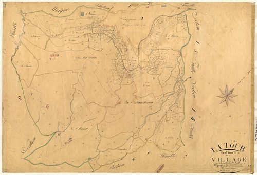Le Village. - Plan de section, E2