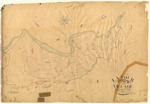 Le Village. - Plan de section, E3