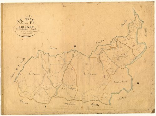 Chianet. - Plan de section, F1