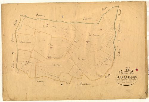 Roussillon. - Plan de section, G2