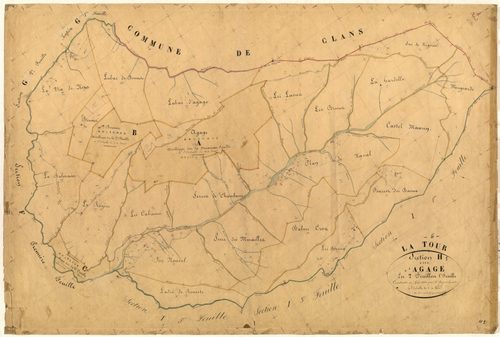 Agage. - Plan de section, H1