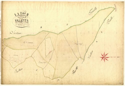 La Villetta. - Plan de section, I1