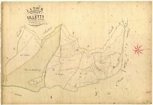 La Villetta. - Plan de section, I2