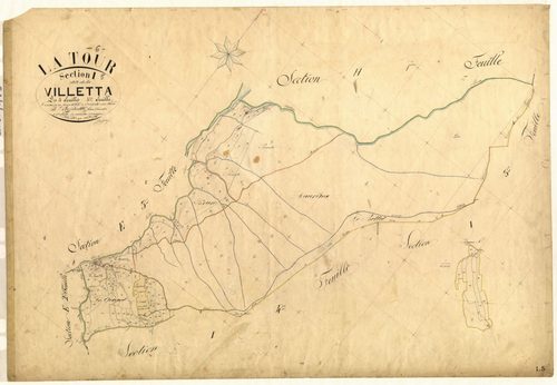 La Villetta. - Plan de section, I5