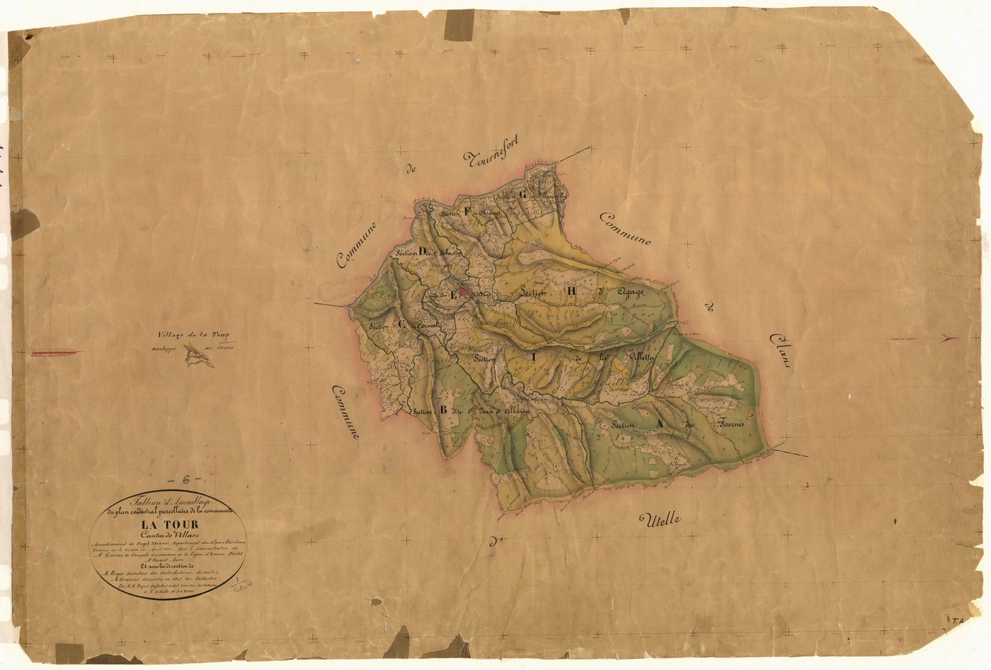 Tableau d'assemblage. - TA