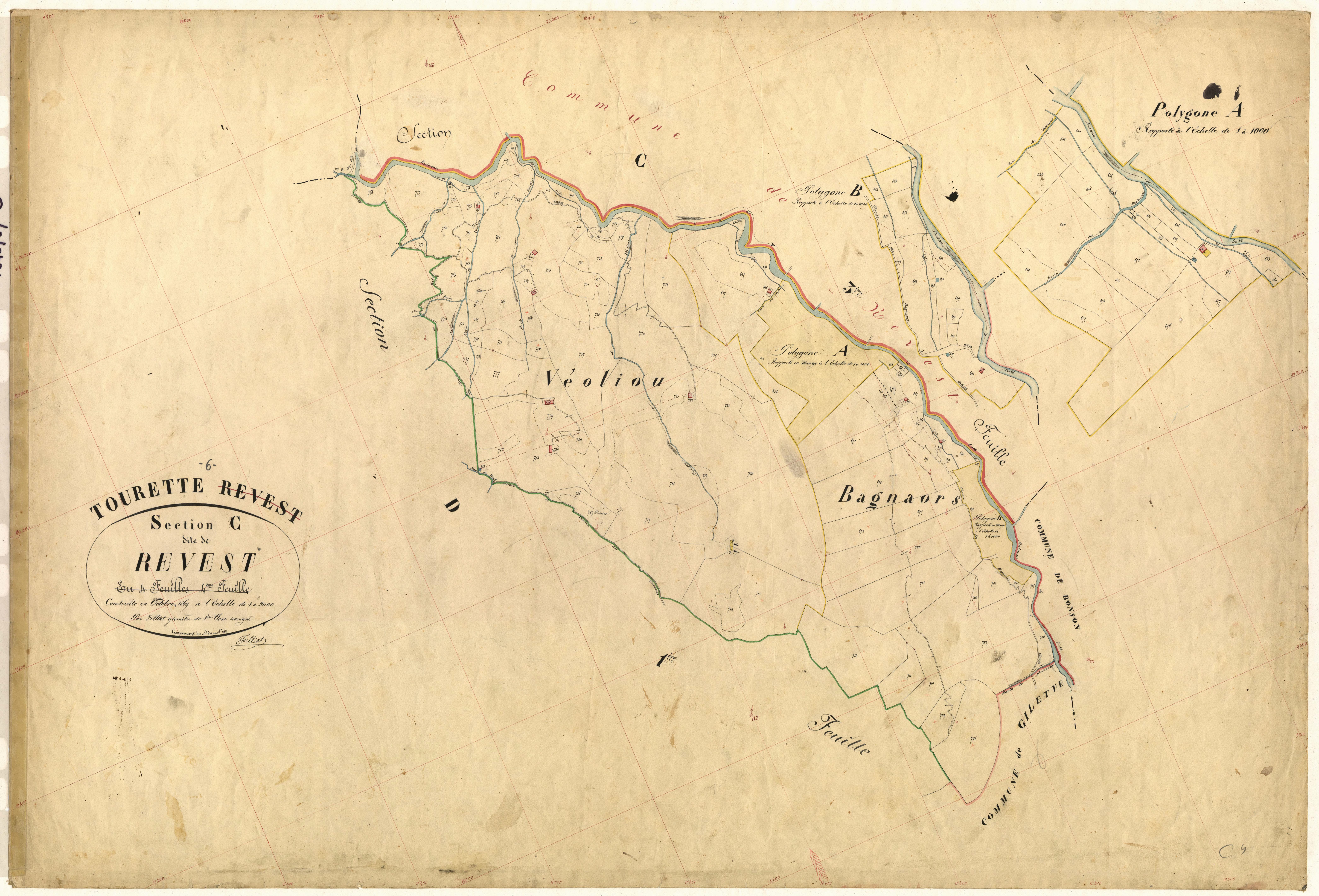 Revest. - Plan de section, C