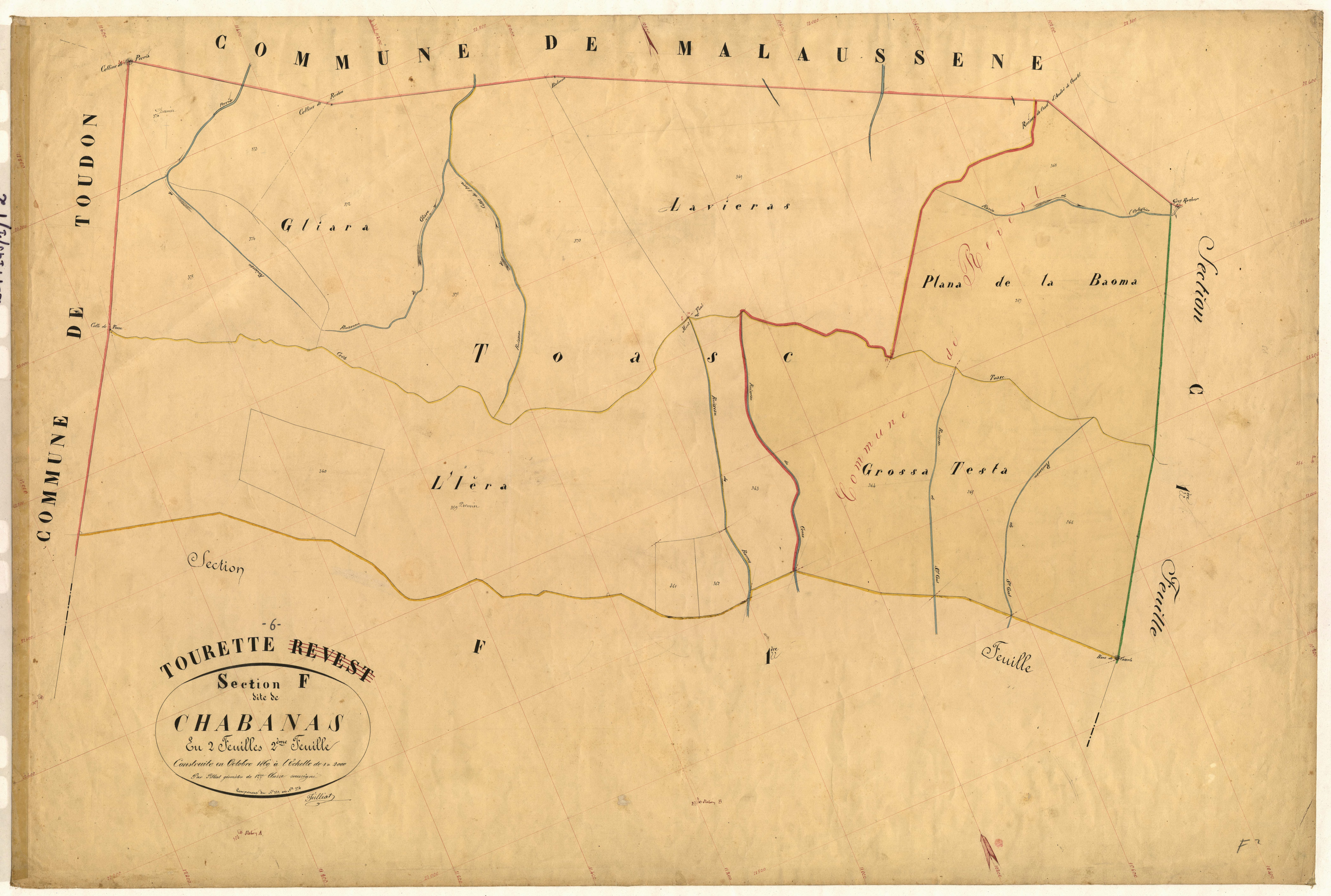 Chabanas. - Plan de section, F2