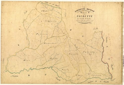 Tourette. - Plan de section, E2