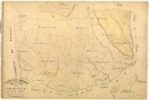 Chabanas. - Plan de section, F1
