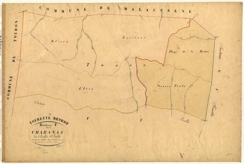Chabanas. - Plan de section, F2