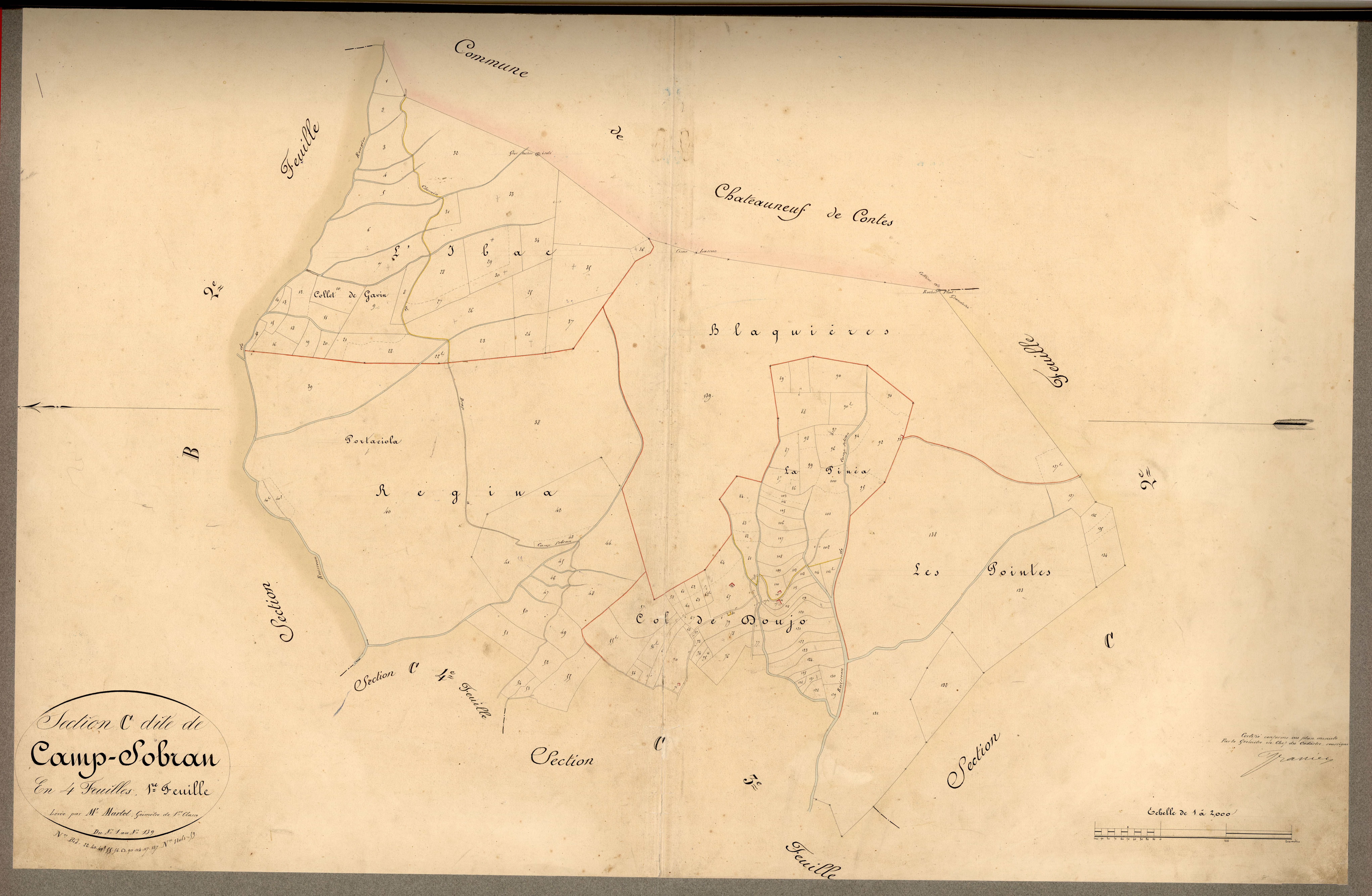 Camp Sobran. - Plan de section, C1