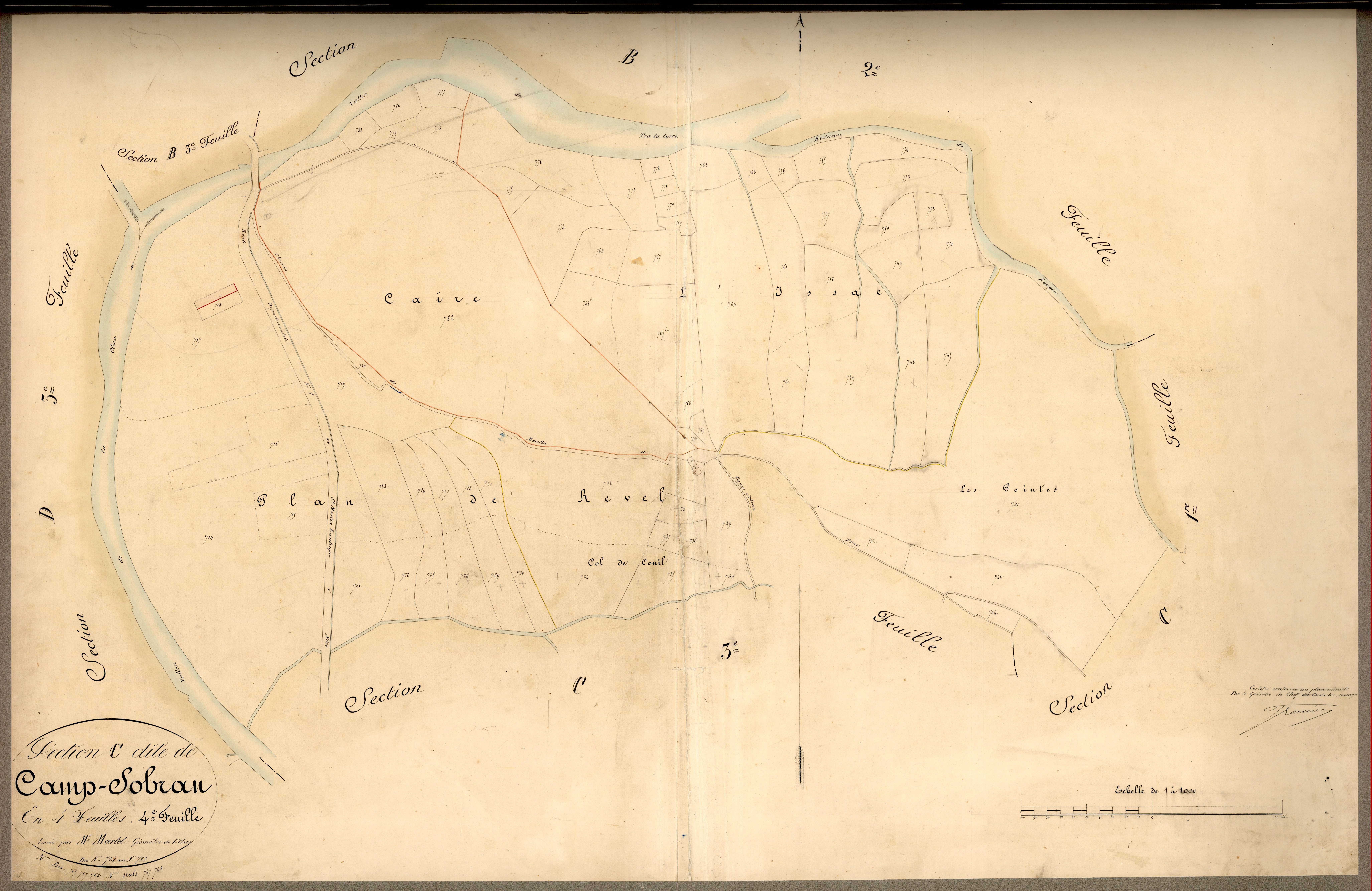 Camp Sobran. - Plan de section, C4