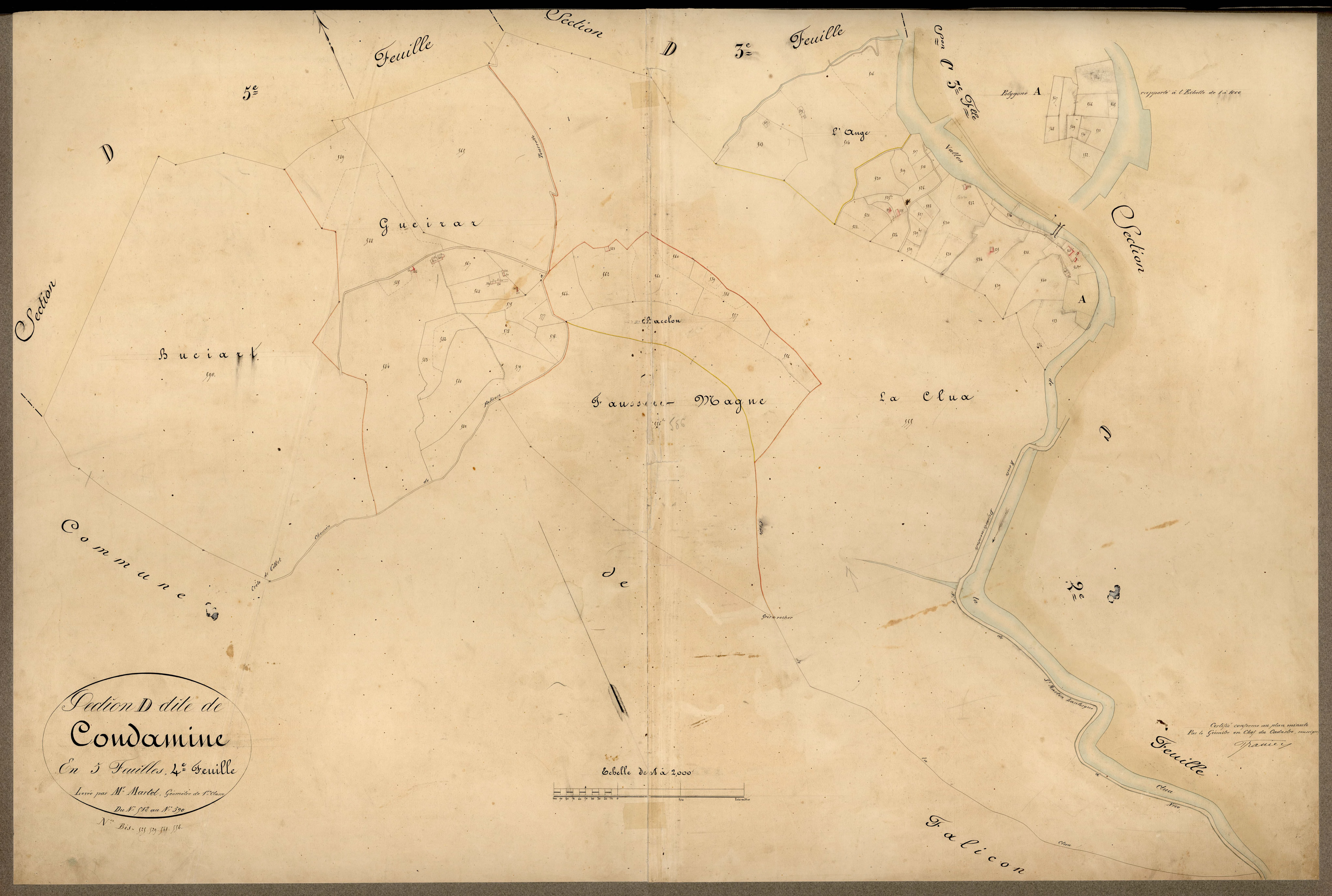 Condamine. - Plan de section, D4