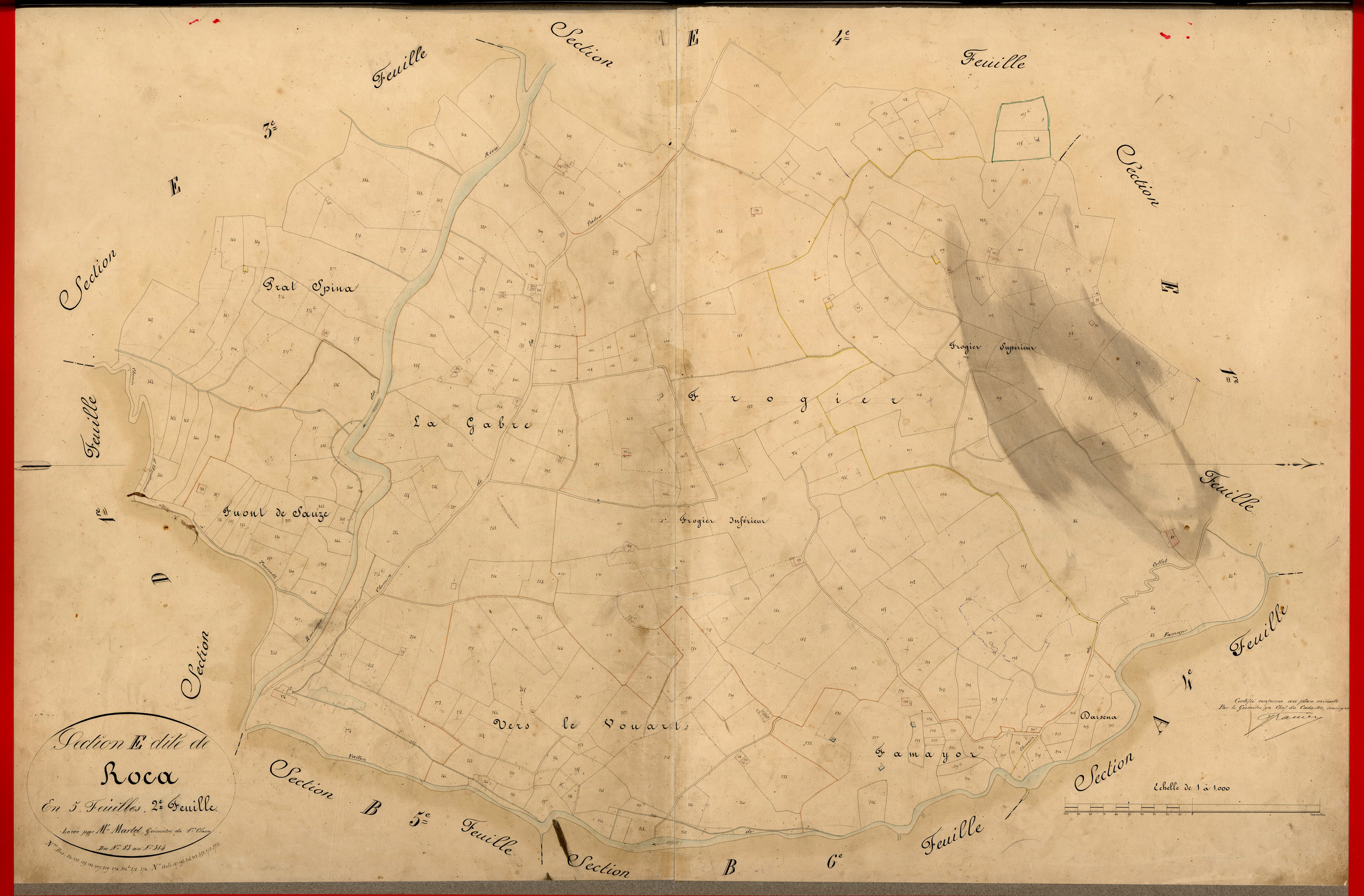 Roca. - Plan de section, E2