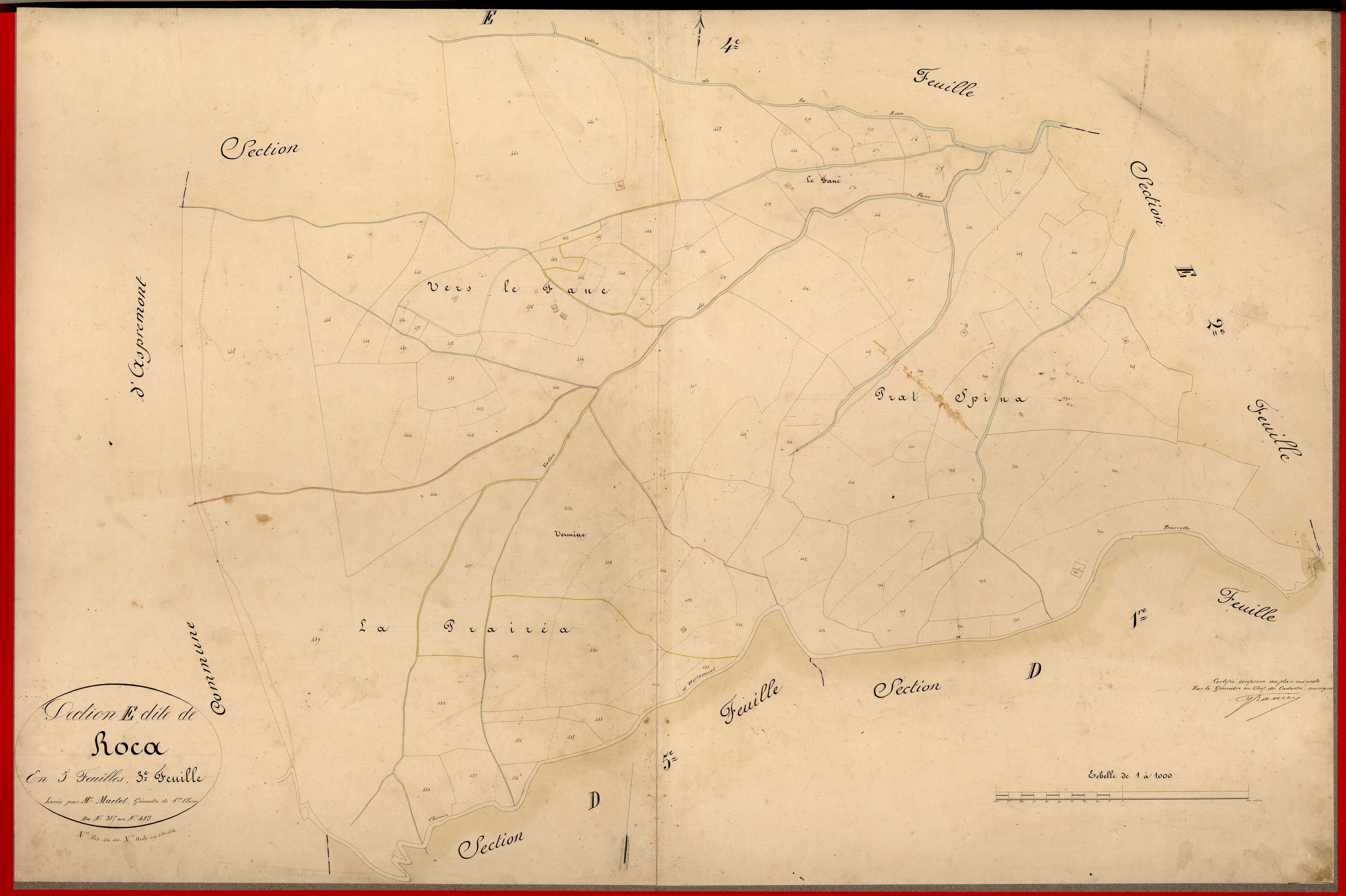 Roca. - Plan de section, E3