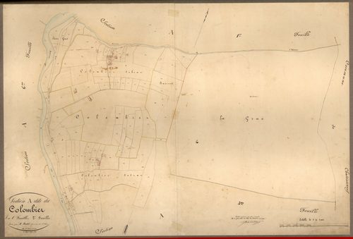 Le Colombier. - Plan de section, A2