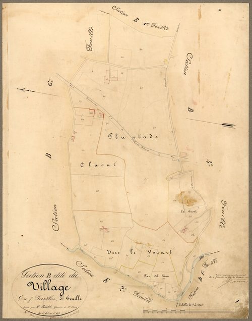 Le Village. - Plan de section, B5