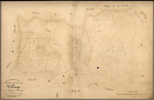 Le Village. - Plan de section, B6