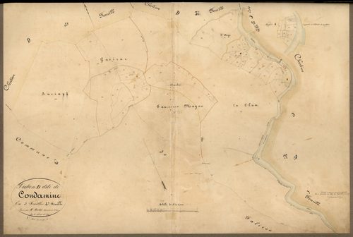 Condamine. - Plan de section, D4