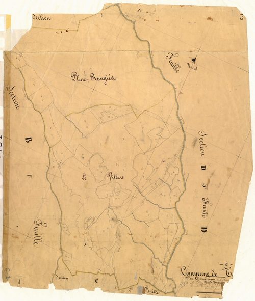 Saint Martin et le Villars. - Plan de section, C1