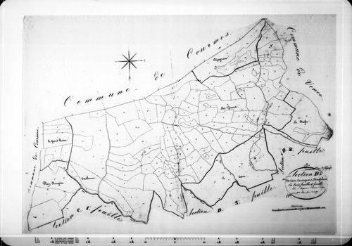 Le Caire, Canorgues et la Magdeleine. - Plan de section, D1