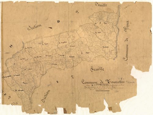 Plan Bouisson et les Molières, les Vergers. - Plan de section, E1