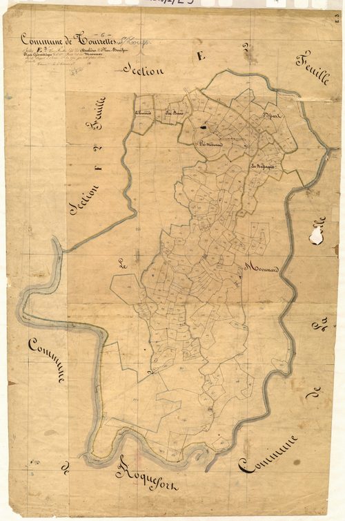 Plan Bouisson et les Molières, le Moounard. - Plan de section, E3