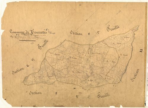 Les Claux et Pié-Magnaou, les Faïsses. - Plan de section, F1