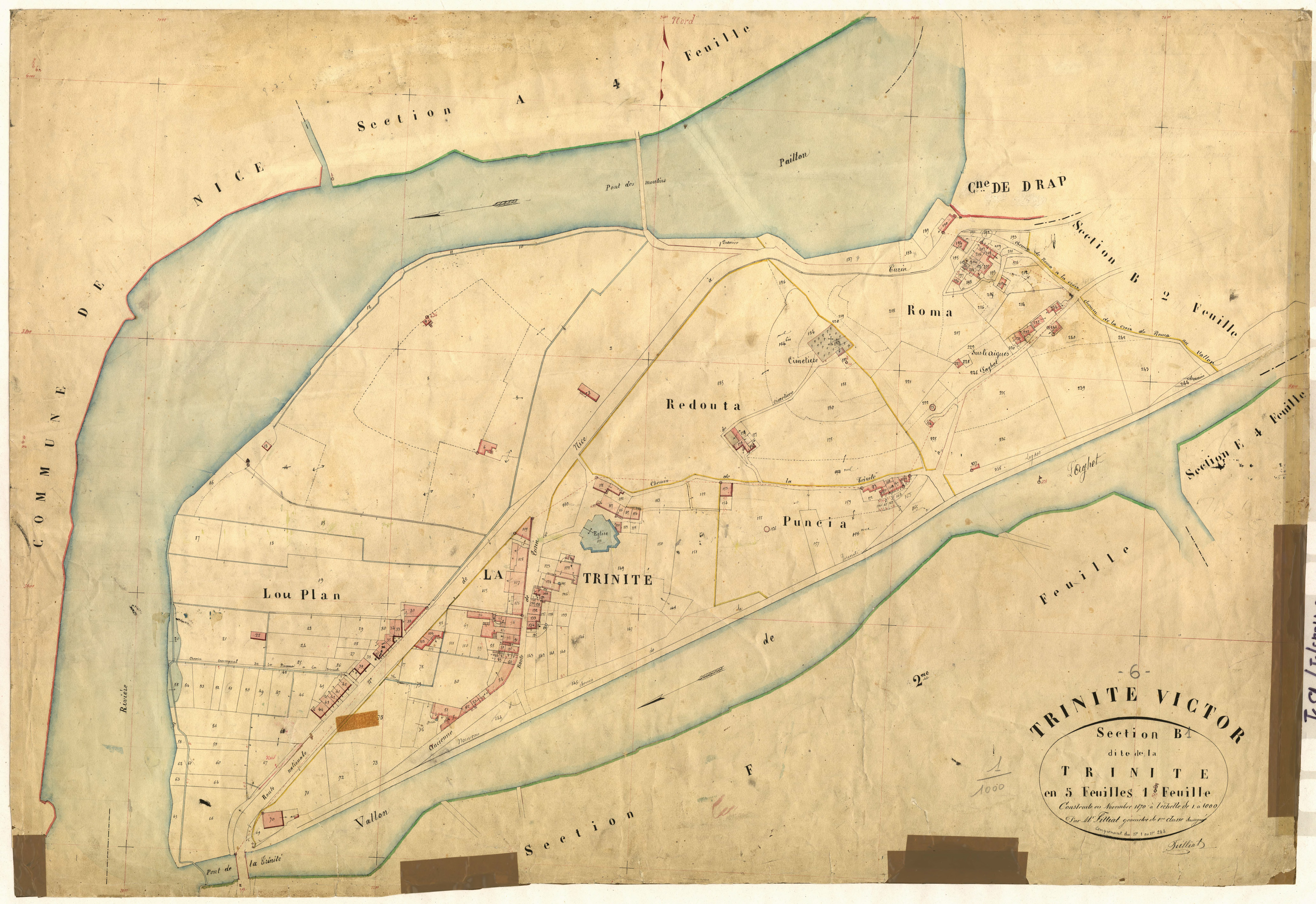La Trinité. - Plan de section, B1
