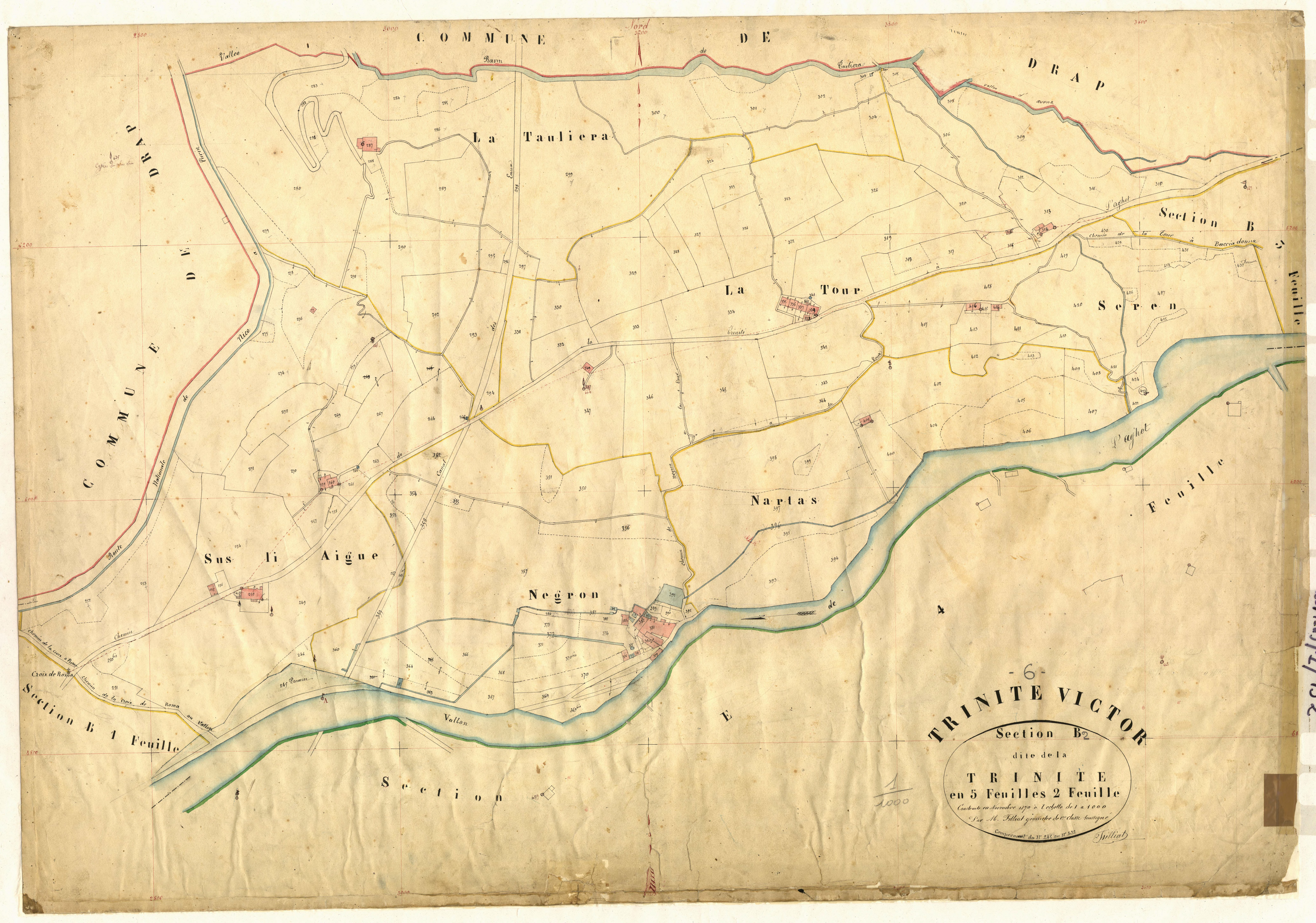 La Trinité. - Plan de section, B2