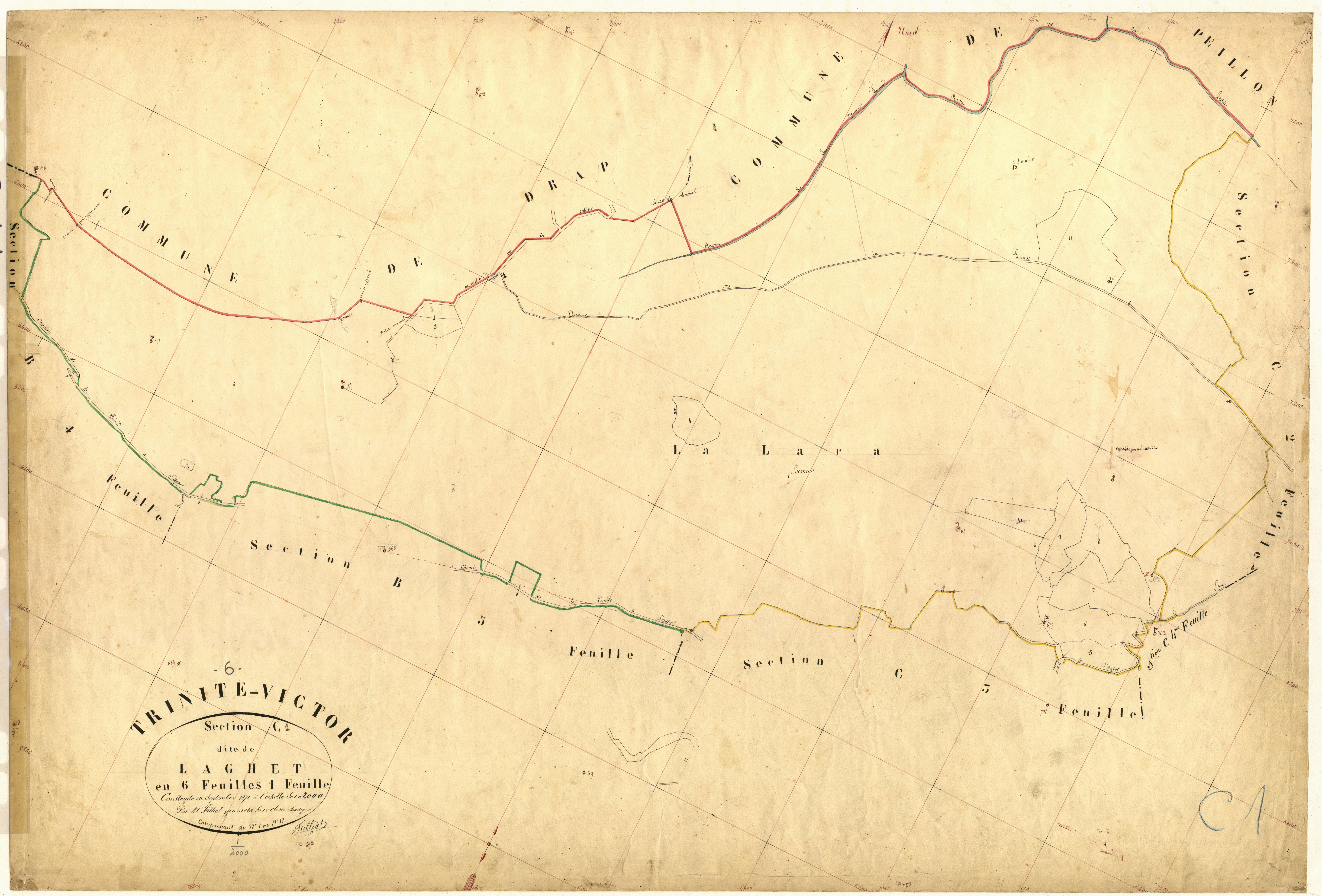 Laghet. - Plan de section, C1