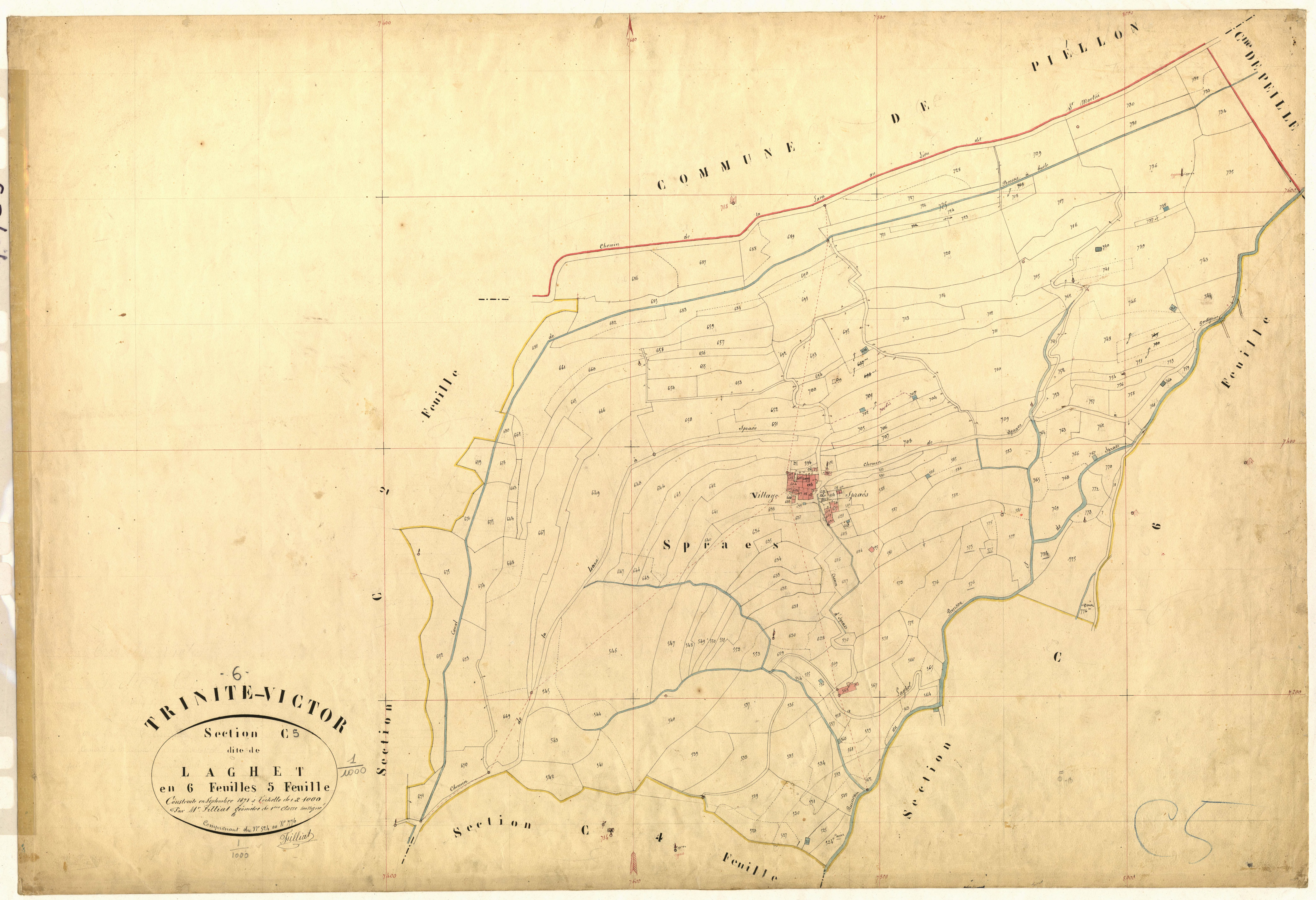 Laghet. - Plan de section, C5
