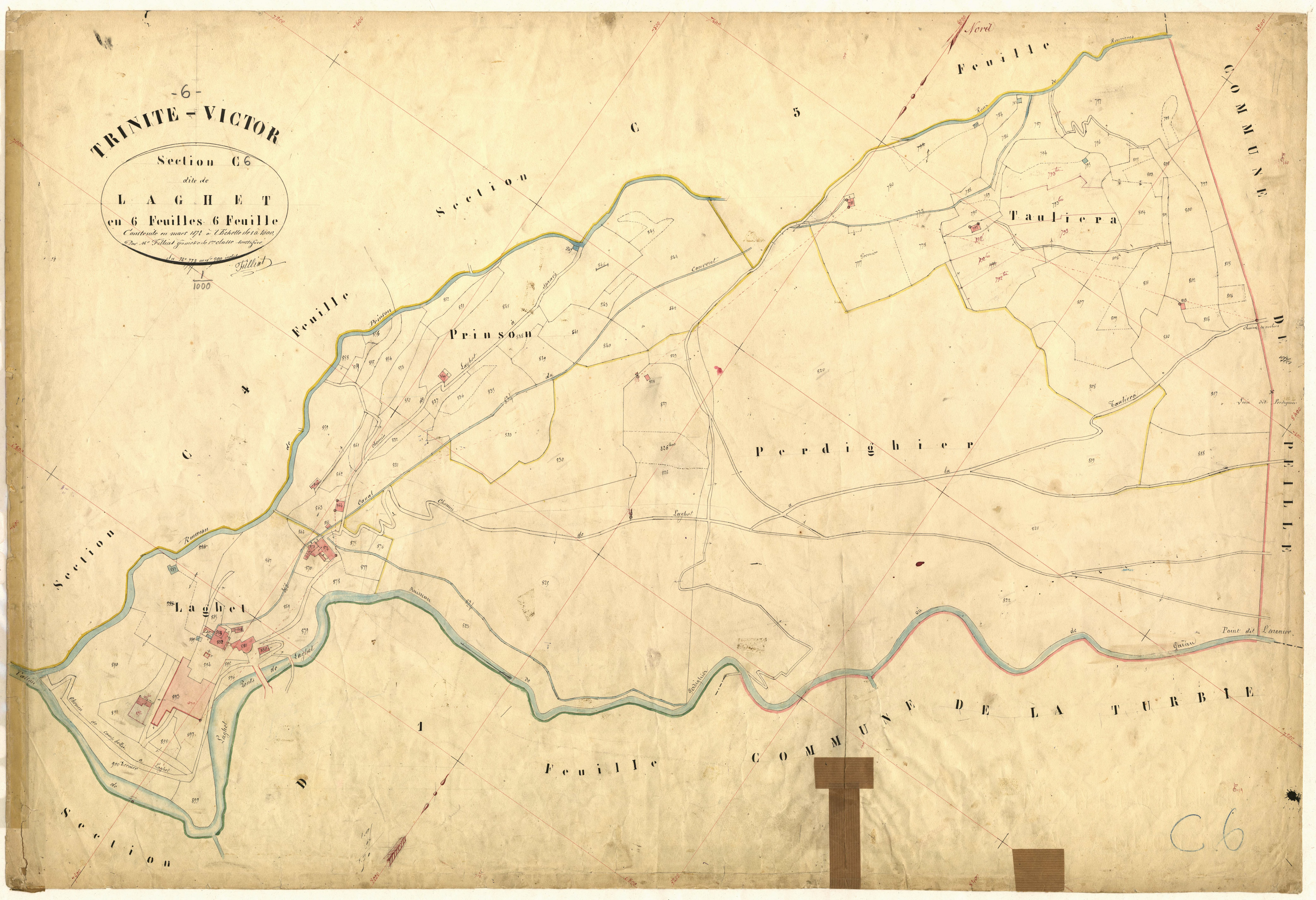 Laghet. - Plan de section, C6