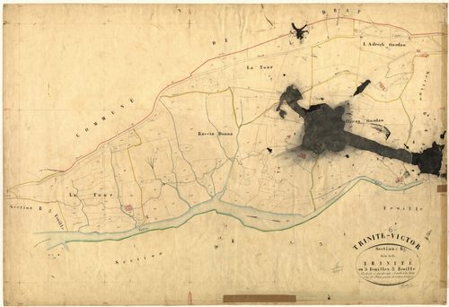 La Trinité. - Plan de section, B3