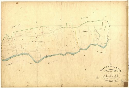 La Trinité. - Plan de section, B5