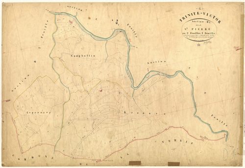 Saint Pierre. - Plan de section, D1