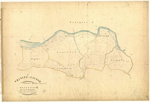 Quartier (développement, 1ère partie). - Plan de section, E3(d1)