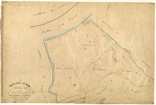 Paillos. - Plan de section, G1