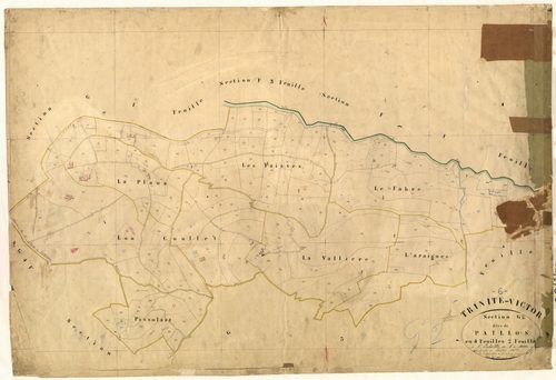 Paillos. - Plan de section, G2
