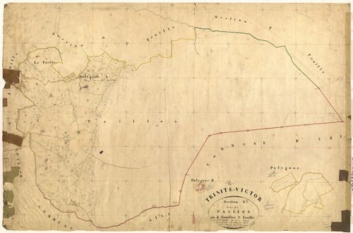 Paillos. - Plan de section, G3